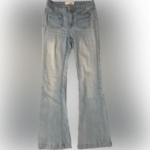 Womens braided detailing jeans